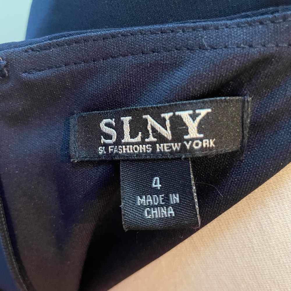 SLNY Formal Dress Navy - Picture 7 of 8